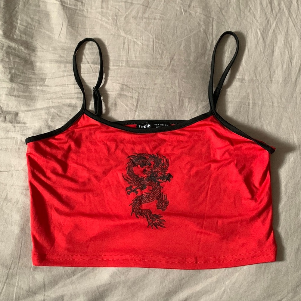 Red tank top